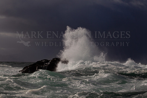 Stormy weather at Seal Island, in False Bay, South Africa